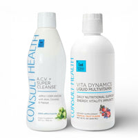 ACV Super Cleanse Blueberry + Vita Dynamics.  Consult Health and Consult Beaute by Dr Terry Dubrow and Heather Dubrow.  