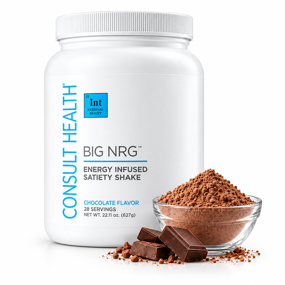 BIG NRG Satiety Shake nutritional meal replacement shake formulated to support fullness, appetite control, and sustained energy.