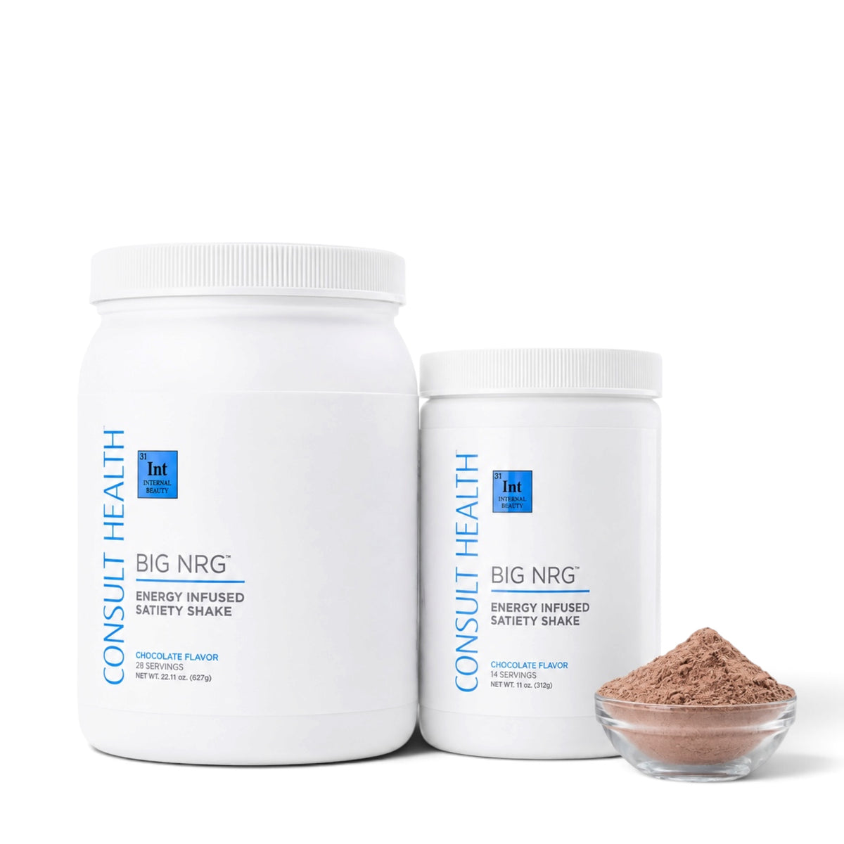 BIG NRG Satiety Shake nutritional meal replacement shake formulated to support fullness, appetite control, and sustained energy.
