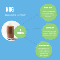 BIG NRG Satiety Shake nutritional meal replacement shake formulated to support fullness, appetite control, and sustained energy.