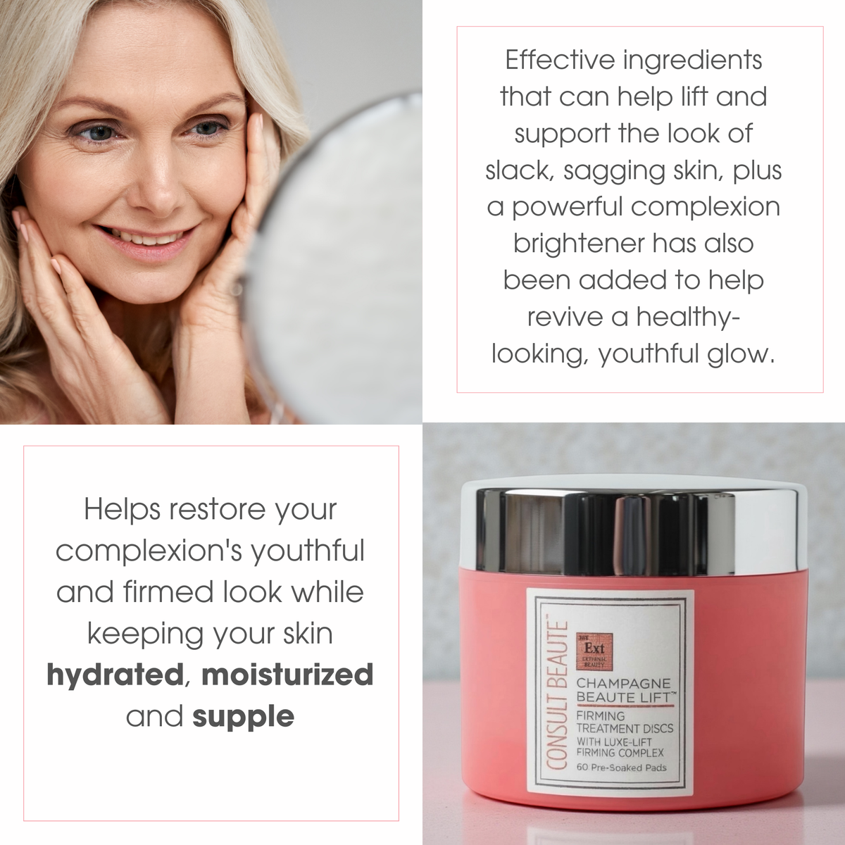 Champagne Beaute Lift Firming Facial Treatment Discs