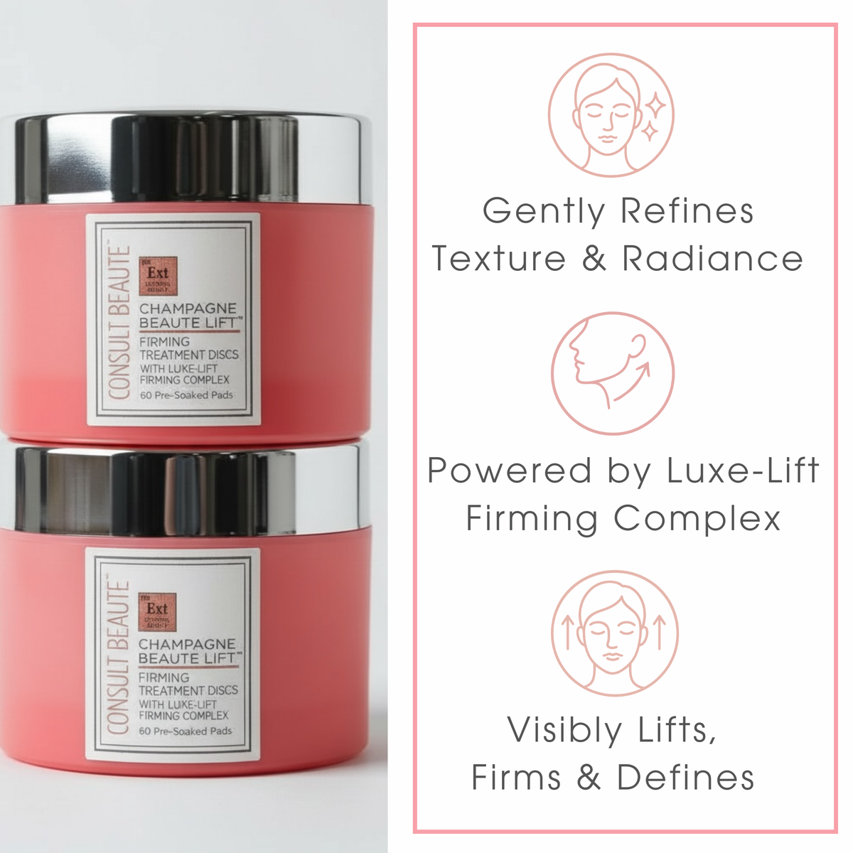 Champagne Beaute Lift Firming Facial Treatment Discs