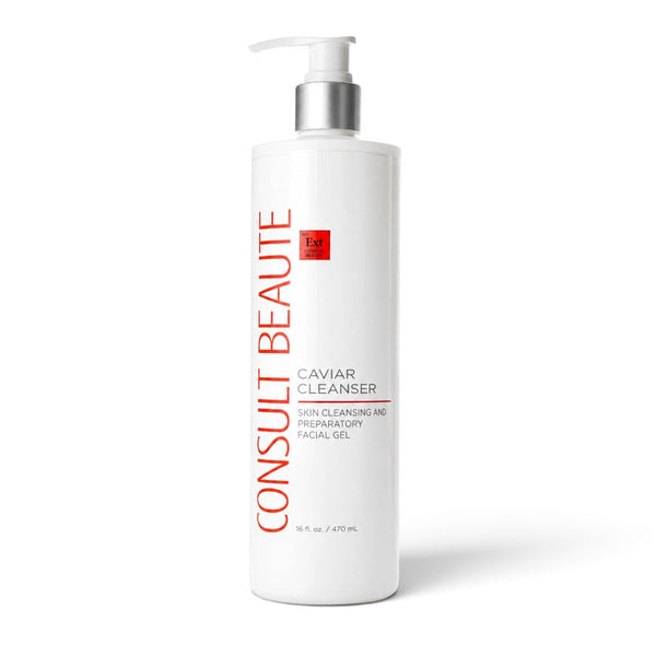 Consult Beaute Caviar Cleanser with enzymatic caviar, gentle exfoliating face wash for removing makeup, dirt and oil while helping brighten and refine skin.