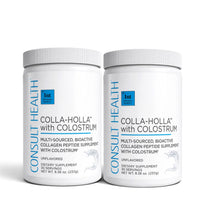 Consult Health Colla Holla collagen supplement to support healthy-looking skin, hair and nails while promoting joint health, mobility and overall wellness.