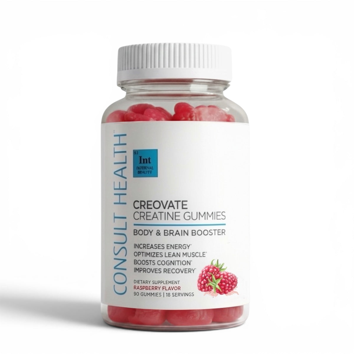 Creovate Creatine Gummies - Raspberry - Consult Health by Dr Dubrow and Heather Dubrow