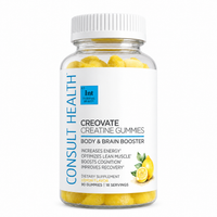 Consult Health Creovate™ Creatine Gummies for convenient daily creatine support, muscle performance, strength, energy and active lifestyle wellness.
