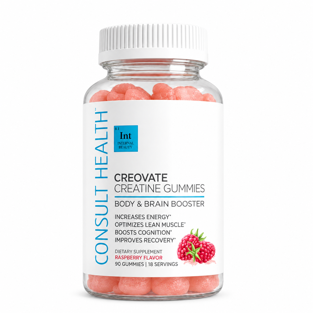 Consult Health Creovate™ Creatine Gummies for convenient daily creatine support, muscle performance, strength, energy and active lifestyle wellness.