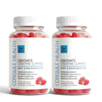 Consult Health Creovate™ Creatine Gummies for convenient daily creatine support, muscle performance, strength, energy and active lifestyle wellness.