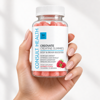 Consult Health Creovate™ Creatine Gummies for convenient daily creatine support, muscle performance, strength, energy and active lifestyle wellness.