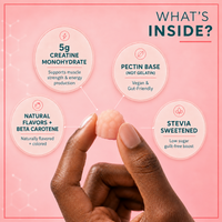 Consult Health Creovate™ Creatine Gummies for convenient daily creatine support, muscle performance, strength, energy and active lifestyle wellness.