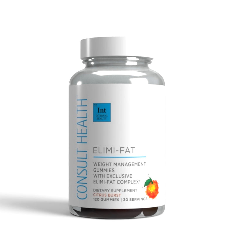Consult Health Elimi-Fat Gummies for convenient daily healthy weight management support, metabolism and wellness as part of a balanced lifestyle.