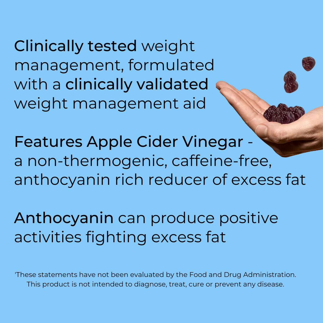 Consult Health Elimi-Fat Gummies for convenient daily healthy weight management support, metabolism and wellness as part of a balanced lifestyle.