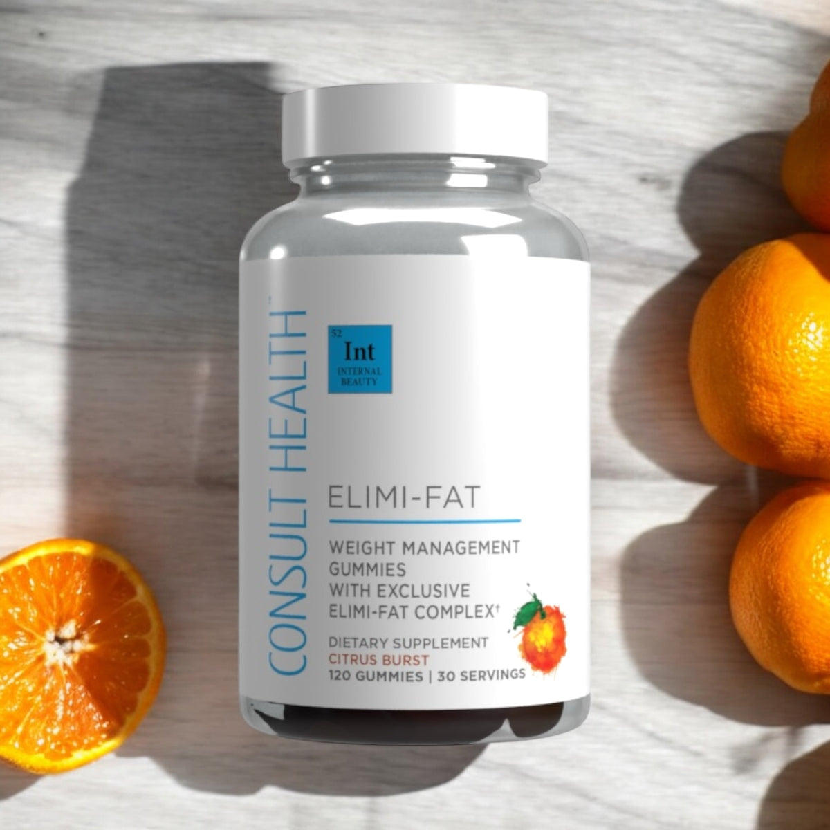 Consult Health Elimi-Fat Gummies for convenient daily healthy weight management support, metabolism and wellness as part of a balanced lifestyle.