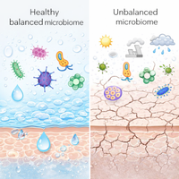 Consult Beaute Microbiome Pre & Probiotic skincare trio featuring Kombucha Microbubble Facial Wash, Alive Facial Concentrate. amd Cultured Facial Cream - designed to support the skin barrier.  Consult Beaute was developed by Dr Terry Dubrow and Heather Dubrow.  