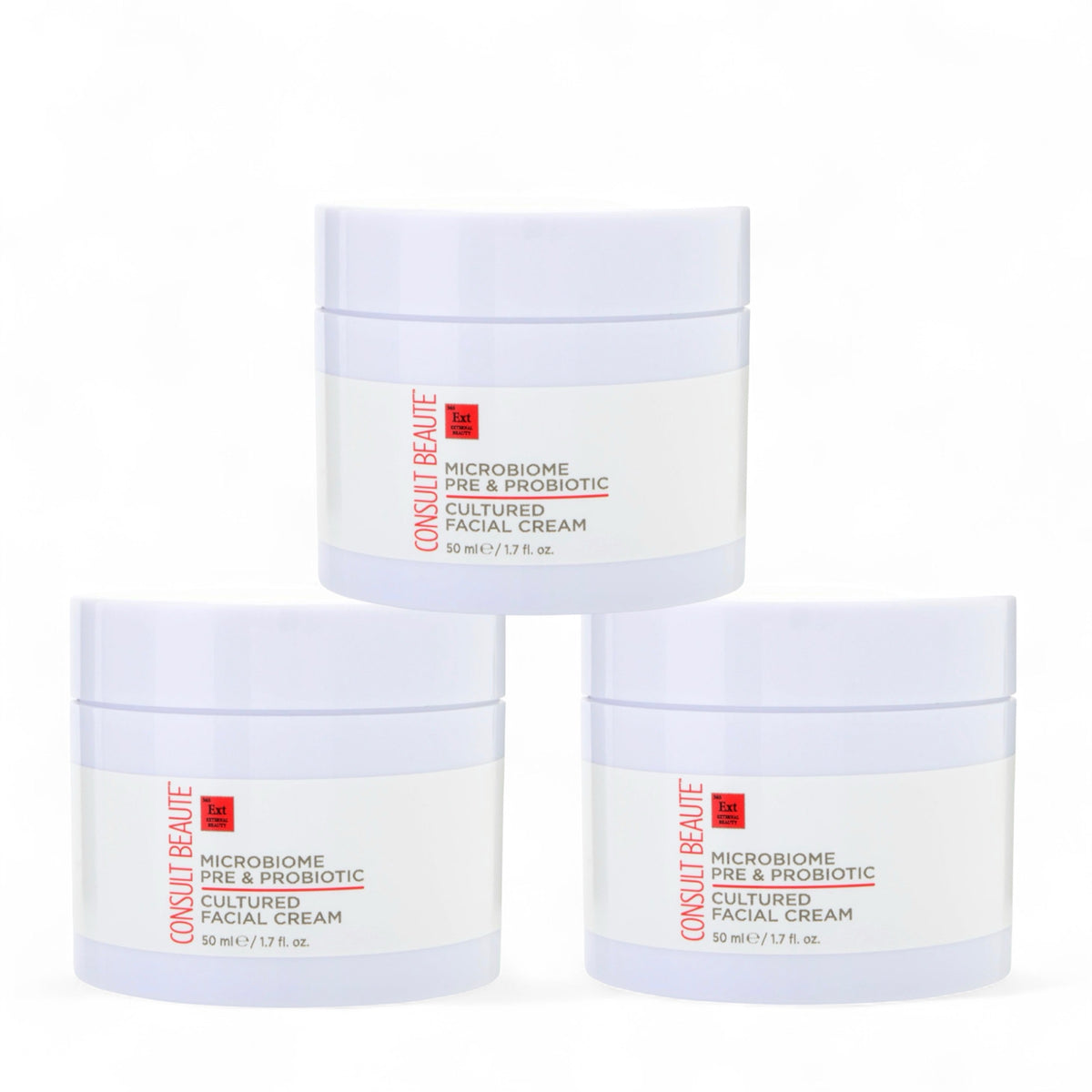 Microbiome Pre &amp; Probiotic Cultured Facial Cream  1.7 oz TRIO