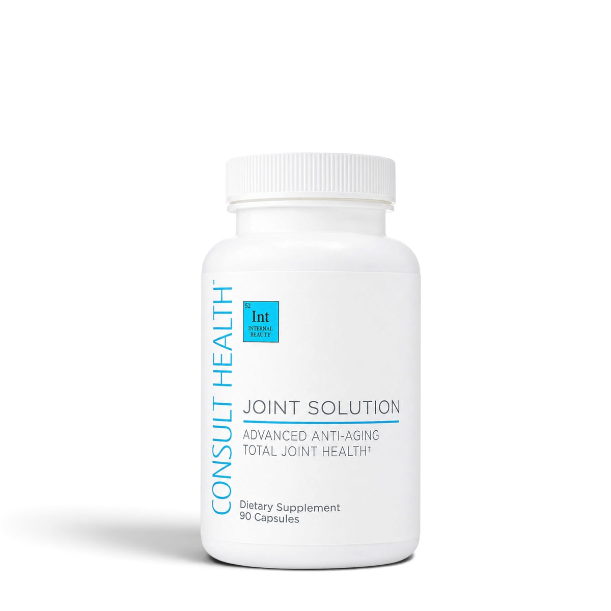 Consult Health's Joint Solution joint support supplement bottle designed to promote healthy joints, cartilage, flexibility, mobility, and everyday comfort.