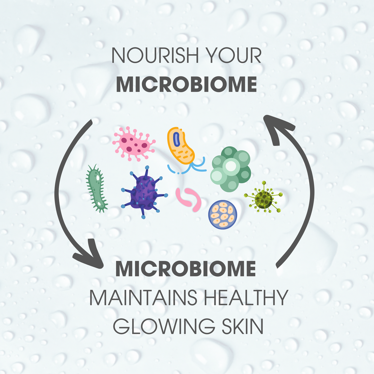 Microbiome  Pre &amp; Probiotic Kombucha Microbubble Facial Wash