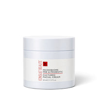 Consult Beaute Microbiome Pre-Probiotic Cultured Facial Cream with prebiotic and probiotic skincare to hydrate, support the moisture barrier and promote balanced, smooth, radiant-looking skin.
