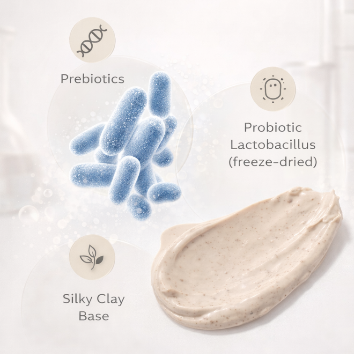 Consult Beaute Microbiome Pre-Probiotic Reset Treatment Mask with prebiotic and probiotic skincare to help calm, hydrate and support balanced, healthy-looking skin.