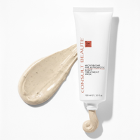 Consult Beaute treatment mask with a swatch of the mask on a white background