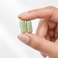 Nature's Treasure Vegetables+ Daily Food Supplement capsules with the equivalent of 5 servings of vegetables per daily serving
