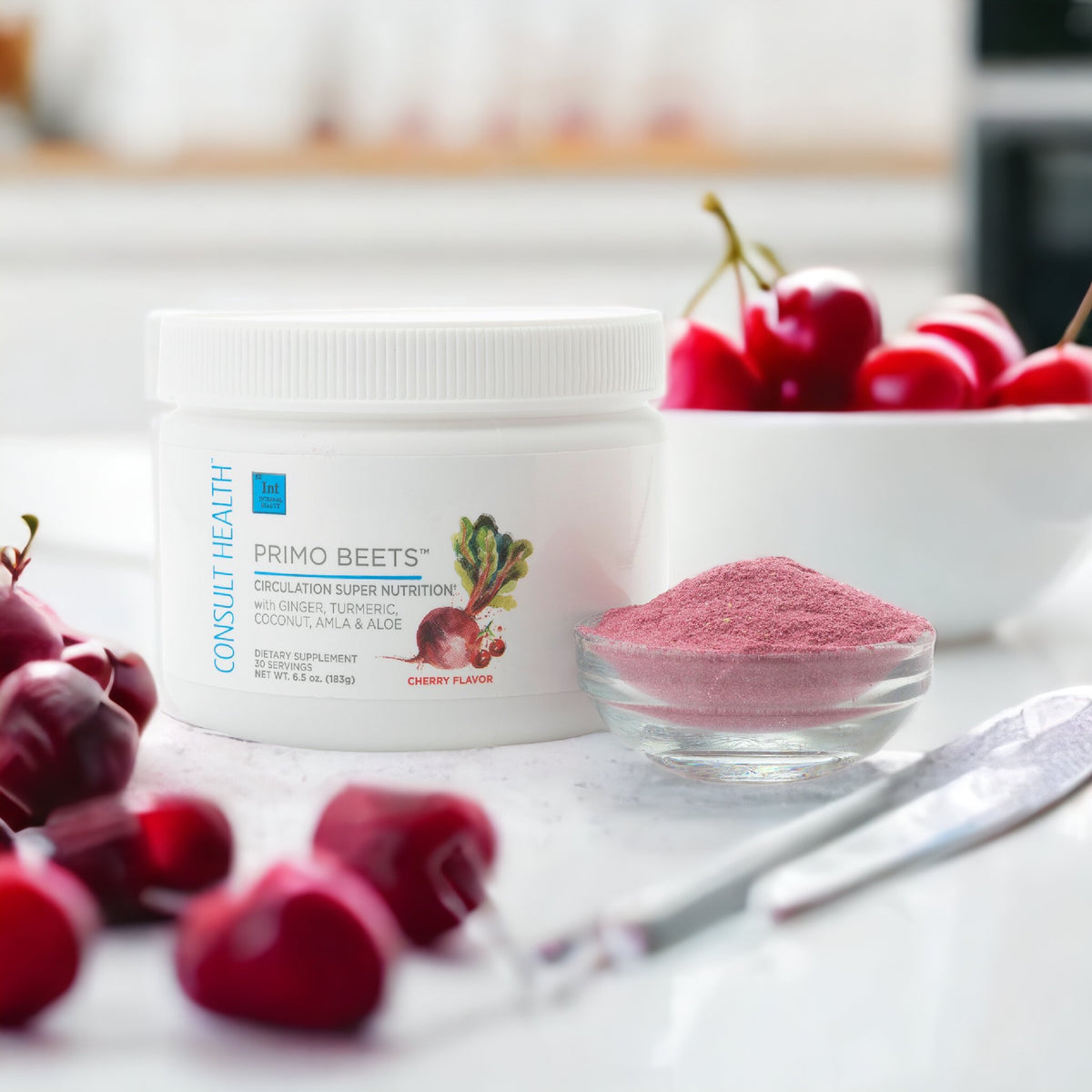 Consult Health Primo Beets Circulation Supplement with beet nutrition and antioxidants to support healthy circulation, blood flow, energy, immune function and everyday wellness.