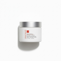 White jar of Consult Beaute Regenerol Retinol Cream with silver lid on a white background.  Consult Beaute by Dr Terry Dubrow and Heather Dubrow.  