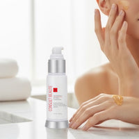 Skincare bottle with a blurred background of hands and towels.  Regenerol Retinol Compound.  Rapid Repair and Retexturizing Facial Serum.  Consult Beaute by Dr Terry Dubrow and Heather Dubrow. 