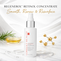 Consult Beaute Regenerol Retinol Concentrate Repid Resurfacing Facial Treatment Serum.  Consult Beaute by Dr Terry Dubrow and Heather Dubrow. 