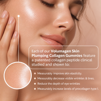 Consult Beaute Volumagen Skin Plumping Gummies for daily beauty support, helping promote plumper, smoother, more youthful-looking skin from within.
