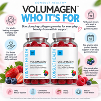 Consult Beaute Volumagen Skin Plumping Gummies for daily beauty support, helping promote plumper, smoother, more youthful-looking skin from within.