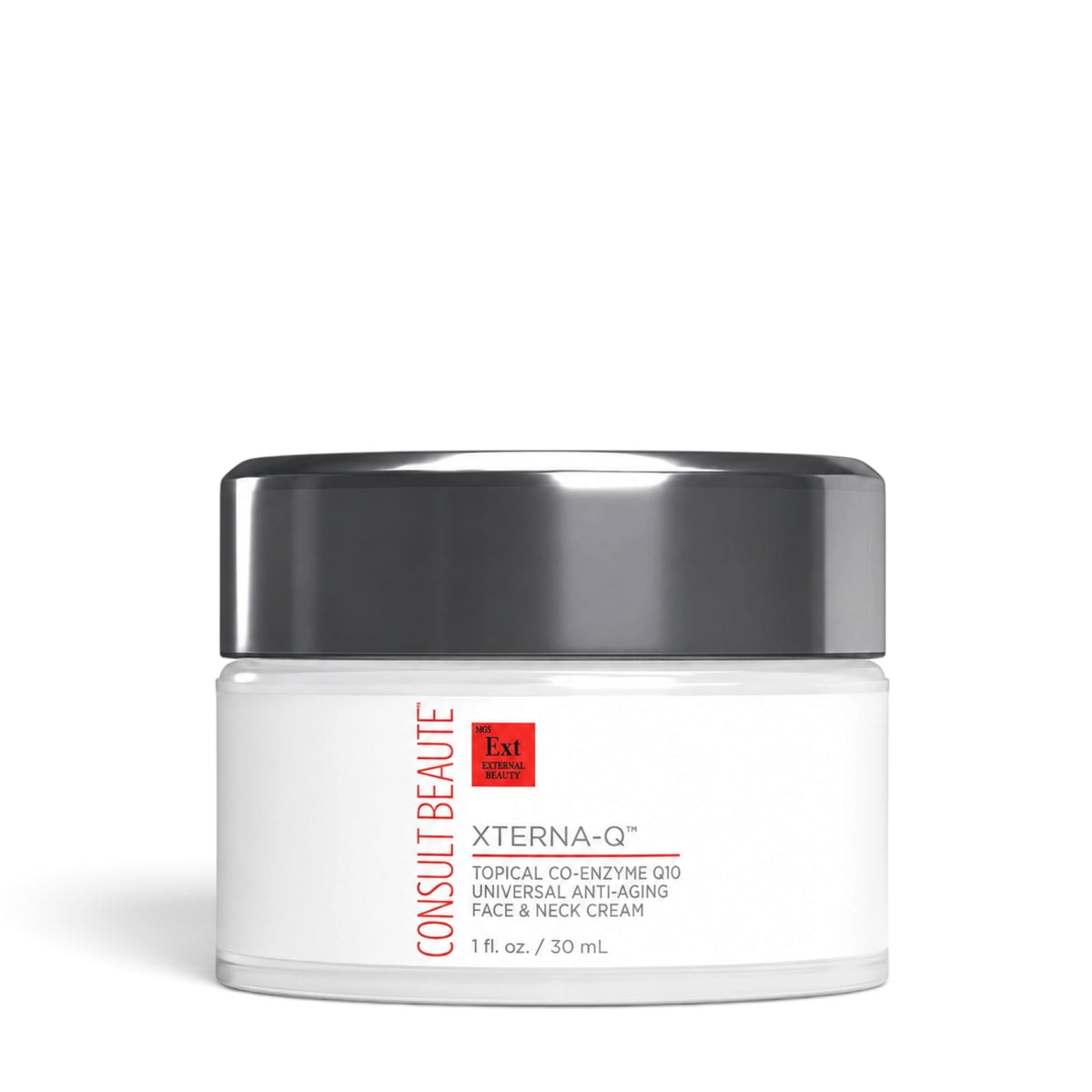 Consult Beaute XTERNA-Q™ Topical CoQ10 Face & Neck Cream with antioxidant support to deeply moisturize, strengthen the skin barrier and visibly firm, smooth and revitalize aging skin.
