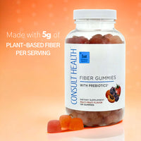 Fiber Gummies with Prebiotics made with 5g of plant-based fiber per serving