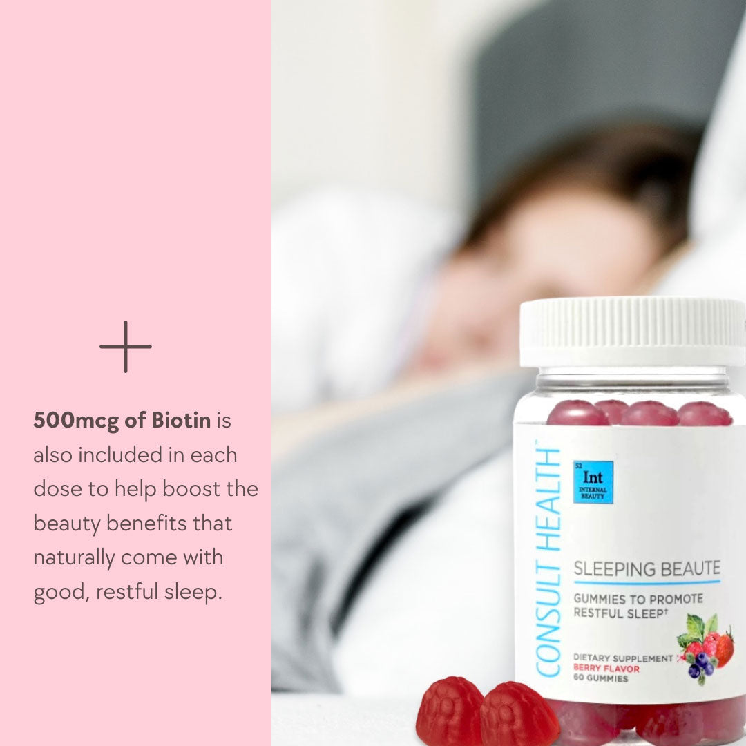 Sleeping Beaute - Gummies to promote resful sleep with 500mcg biotin